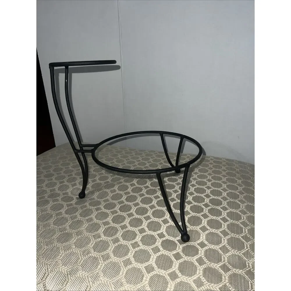 Vintage Wrought Iron Chip and Dip Stand - Picture 2 of 6